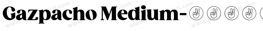 Gazpacho Medium字体转换